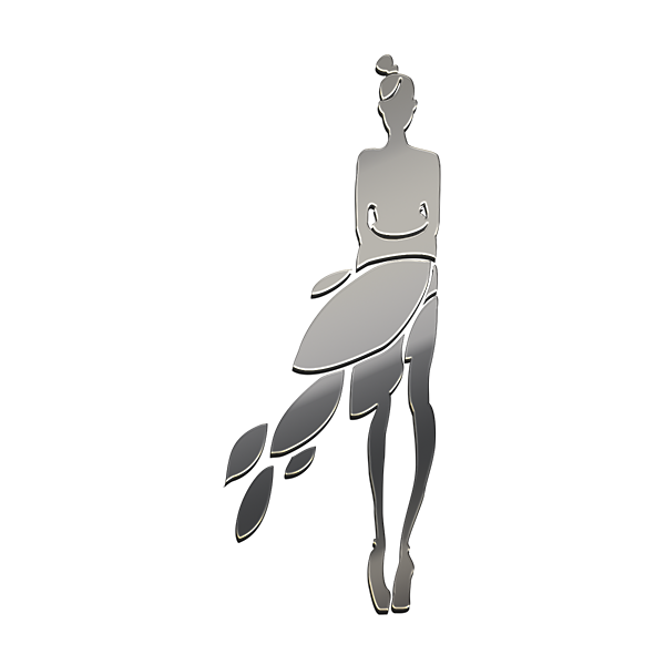 CHICA  Pegatina de níquel 